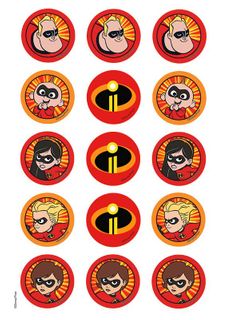 THE INCREDIBLES | CUPCAKE | EDIBLE IMAGES