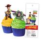 TOY STORY - EDIBLE WAFER CUPCAKE TOPPERS - BUZZ & WOODY - 16 PIECE PACK - BB 03/24