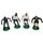 SOCCER PLAYERS FIGURINE CAKE TOPPERS (SET OF 4)