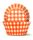 700 BAKING CUPS - ORANGE GINGHAM - 100 PIECE PACK