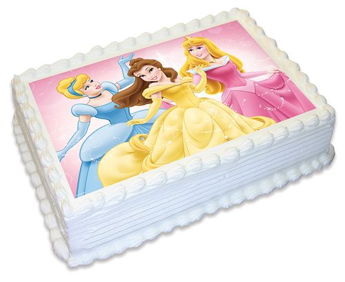 Disney Princesses birthday cake topper Edible sugar picture ariel