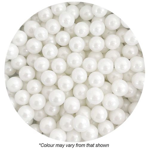SPRINK'D | 8MM SUGAR BALLS PEARL | WHITE | 1KG