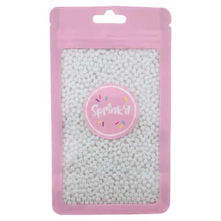 SPRINK'D | 2MM SUGAR BALLS PEARL | WHITE | 110G