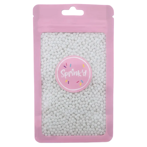 SPRINK'D | 2MM SUGAR BALLS PEARL | WHITE | 110G