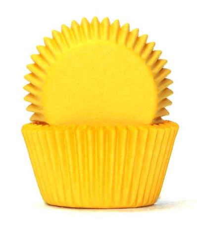 408 BAKING CUPS - YELLOW - 100 PIECE PACK