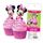 MINNIE MOUSE EDIBLE WAFER CUPCAKE TOPPERS - 16 PIECE PACK - BB 06/26