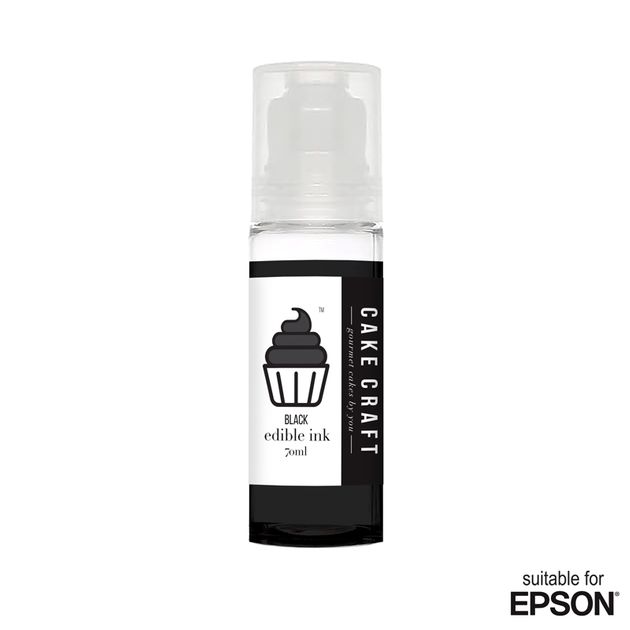 CAKE CRAFT EPSON EDIBLE INK REFILL BOTTLE BLACK 100ML