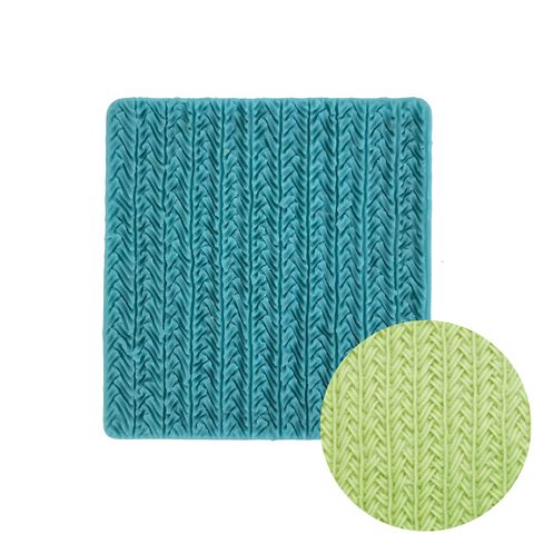 KNITTING WITH WEAVE SILICONE MOULD
