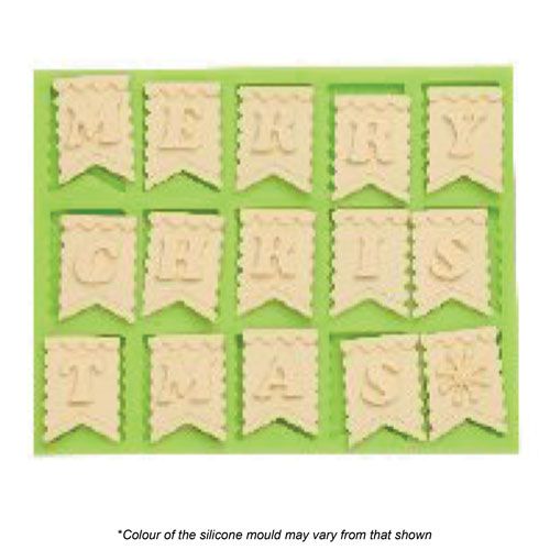 CHRISTMAS MESSAGE SILICONE MOULD