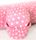 408 BAKING CUPS - PASTEL PINK POLKA DOTS - 500 PIECE PACK