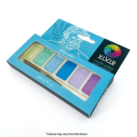 METALLIC EDIBLE PAINT PALETTE | POSEIDON - BB 25/07/28