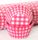 408 BAKING CUPS - HOT PINK GINGHAM - 500 PIECE PACK