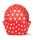 700 BAKING CUPS - RED POLKA DOTS - 100 PIECE PACK