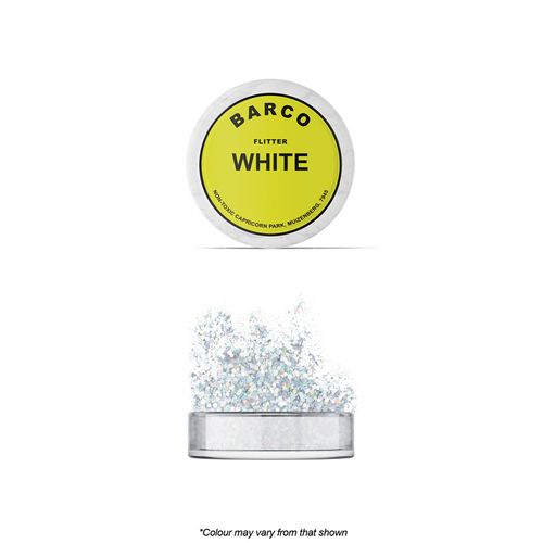 BARCO | FLITTER GLITTER | WHITE HOLOGRAM | NON TOXIC | 10ML