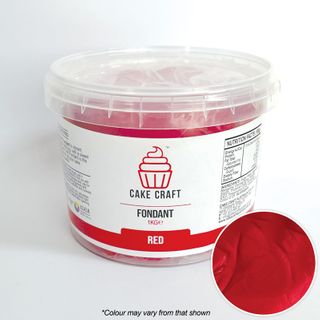 CAKE CRAFT | FONDANT | RED | 1KG - BB 02/10/26