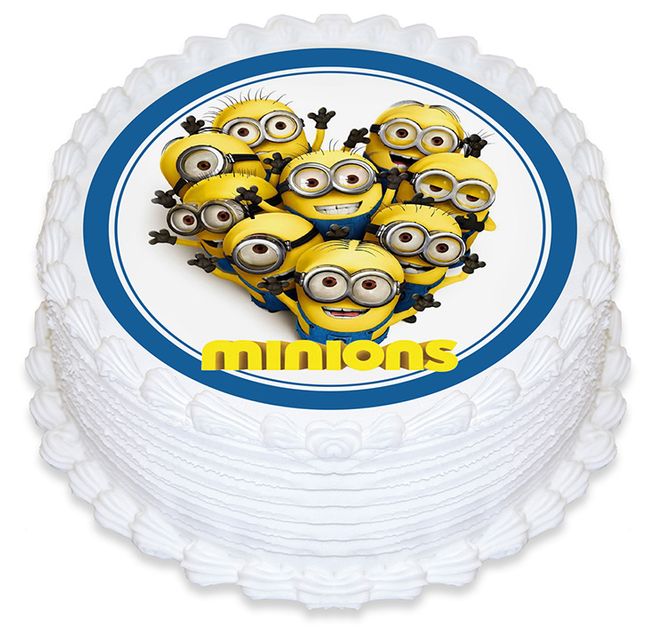 MINIONS ROUND EDIBLE ICING IMAGE INCH 16CM