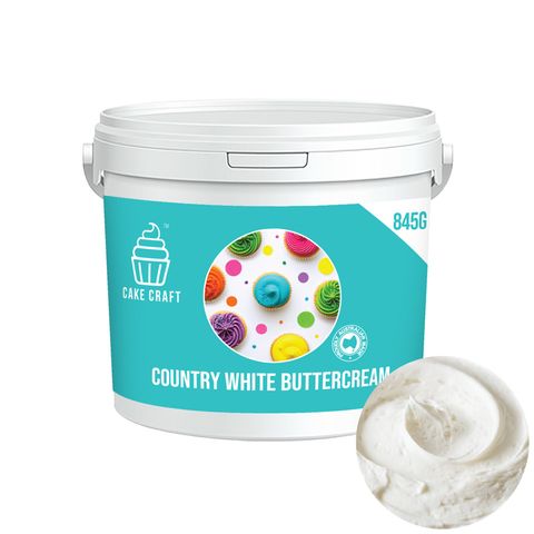 CAKE CRAFT | BUTTERCREAM | COUNTRY WHITE | 845G - BB 27/03/25