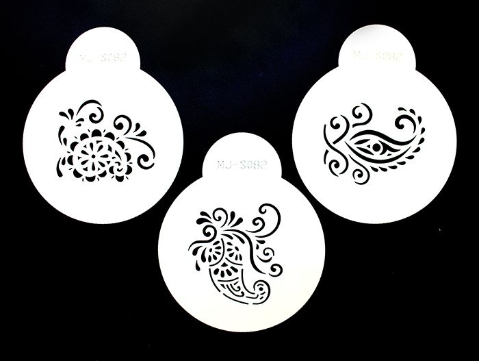 PAISLEY STENCILS (3 PACK)