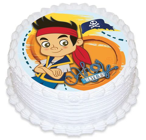 PIRATES ROUND EDIBLE ICING IMAGE - 6.3 INCH / 16CM