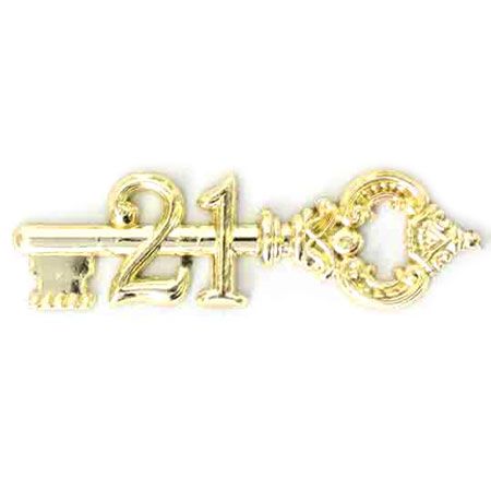 3 INCH FLAT ANTIQUE KEY 21 GOLD (1)