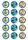 MONSTERS UNI 2 INCH/5CM CUPCAKE IMAGE SHEET - 15 PER SHEET