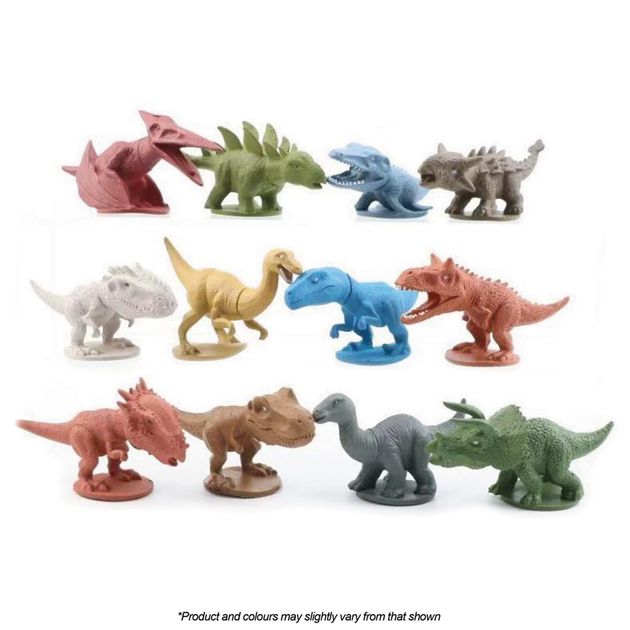 DINOSAURS PLASTIC FIGURINES 12 PIECE SET