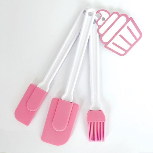 SILICONE SPATULA & BRUSH SET | 3 PIECES