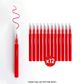 CAKE CRAFT | MINI MARKERS | RED | 12 PACK