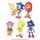 SONIC THE HEDGEHOG | PLASTIC FIGURINES | 6 PIECE SET