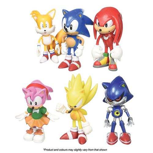 SONIC THE HEDGEHOG | PLASTIC FIGURINES | 6 PIECE SET