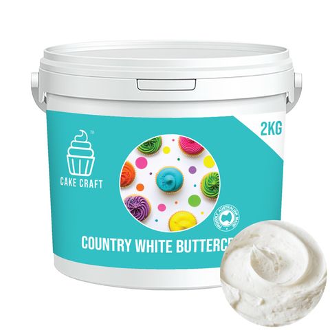 CAKE CRAFT | BUTTERCREAM | COUNTRY WHITE | 2KG - BB 04/11/25