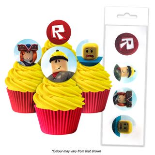 ROBLOX | EDIBLE WAFER CUPCAKE TOPPERS | 16 PIECE PACK - BB 12/25