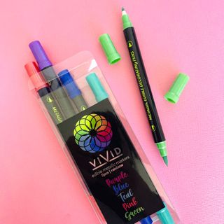 VIVID | EDIBLE METALLIC MARKERS | RAINBOW | 5PK