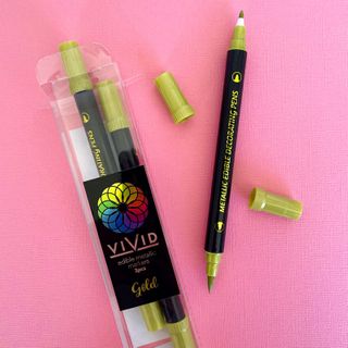 VIVID | EDIBLE METALLIC MARKERS | GOLD | 3PK