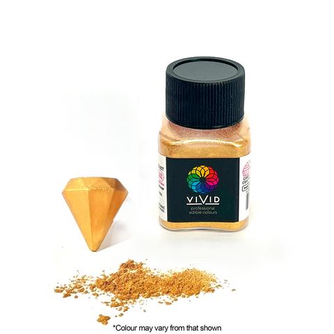 VIVID | WARM GOLD | EDIBLE METALLIC DUST | 10G