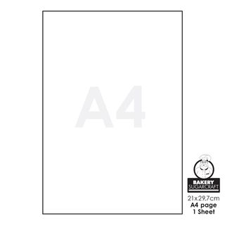 FROSTING SHEET | A4 | BLANK SINGLE SHEET