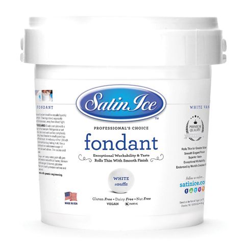 SATIN ICE | WHITE/VANILLA | FONDANT | 10KG - BB 13/08/25