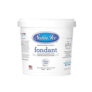 SATIN ICE | WHITE/VANILLA | FONDANT | 1KG - BB 14/08/25