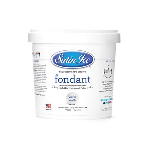 SATIN ICE | WHITE/VANILLA | FONDANT | 1KG - BB 14/08/25