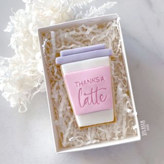 THANKS A LATTE | COFFEE CUP EMBOSER & CUTTER SET | CCC