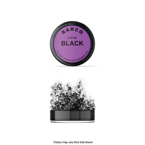 BARCO | FLITTER GLITTER | BLACK | NON TOXIC | 10ML