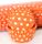 408 BAKING CUPS - ORANGE POLKA DOTS - 500 PIECE PACK