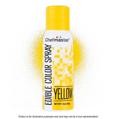 CHEFMASTER | YELLOW | EDIBLE COLOUR SPRAY | 1.5 OZ/42 GRAMS