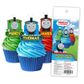 THOMAS THE TANK ENGINE - EDIBLE WAFER CUPCAKE TOPPERS - 16 PIECE PACK - BB 06/25