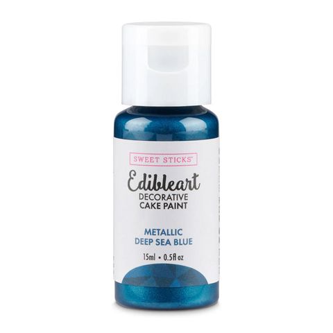 SWEET STICKS | DEEP SEA BLUE | METALLIC EDIBLEART PAINT | 15ML - BB 12/25