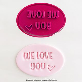 WE LOVE YOU OVAL | STAMP & CUTTER