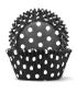 700 BAKING CUPS - BLACK POLKA DOTS - 100 PIECE PACK
