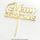 MERRY CHRISTMAS GOLD MIRROR ACRYLIC CAKE TOPPER