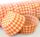 700 BAKING CUPS - ORANGE GINGHAM - 500 PIECE PACK