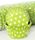 408 BAKING CUPS - LIME GREEN POLKADOT- 500 PIECE PACK